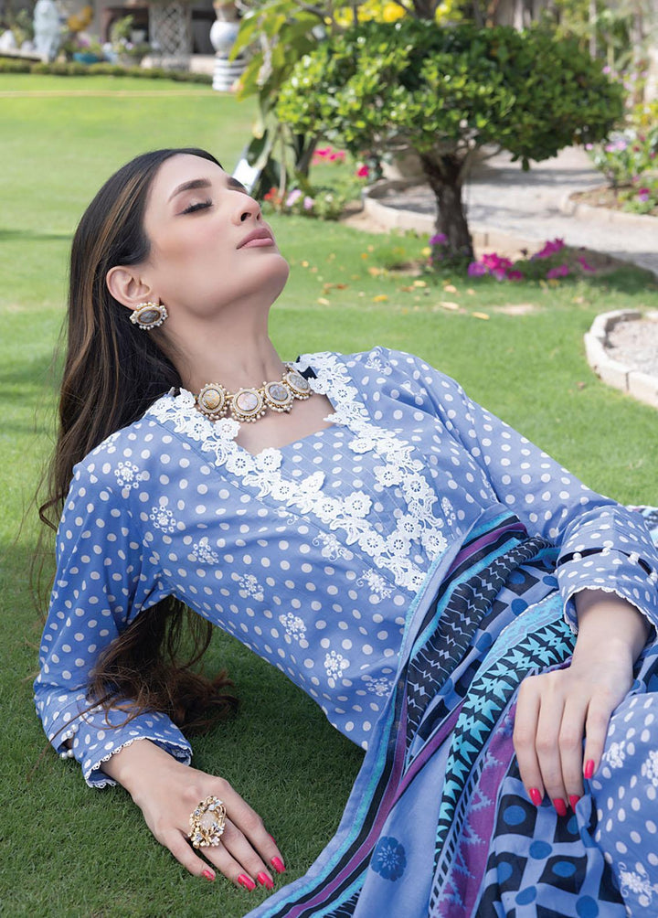 Salina By Regalia Textiles Embroidered Chikankari Lawn Suits Unstitched 3 Piece RGT23-SL2 D-08 - Summer Collection