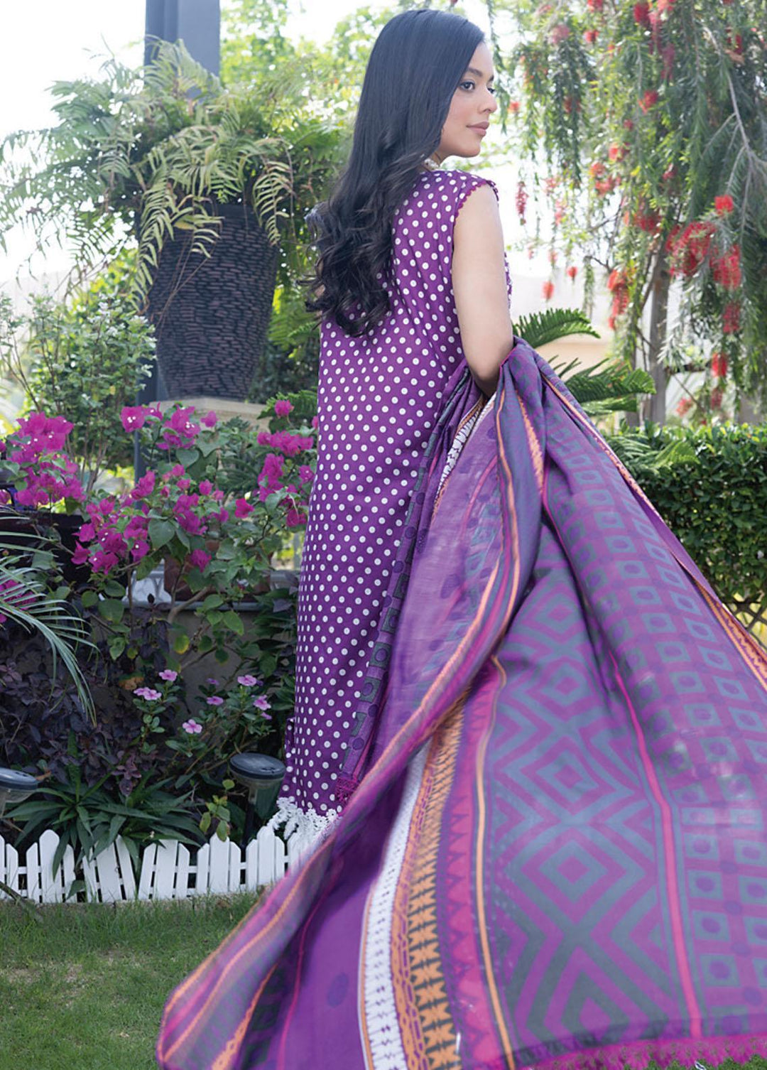 Salina By Regalia Textiles Embroidered Chikankari Lawn Suits Unstitched 3 Piece RGT23-SL2 D-09 - Summer Collection