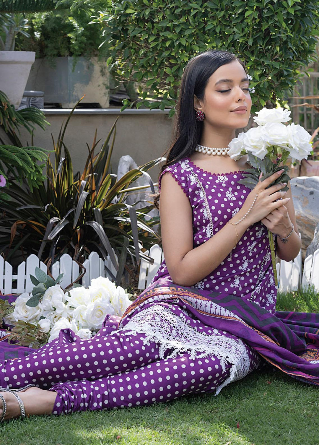 Salina By Regalia Textiles Embroidered Chikankari Lawn Suits Unstitched 3 Piece RGT23-SL2 D-09 - Summer Collection