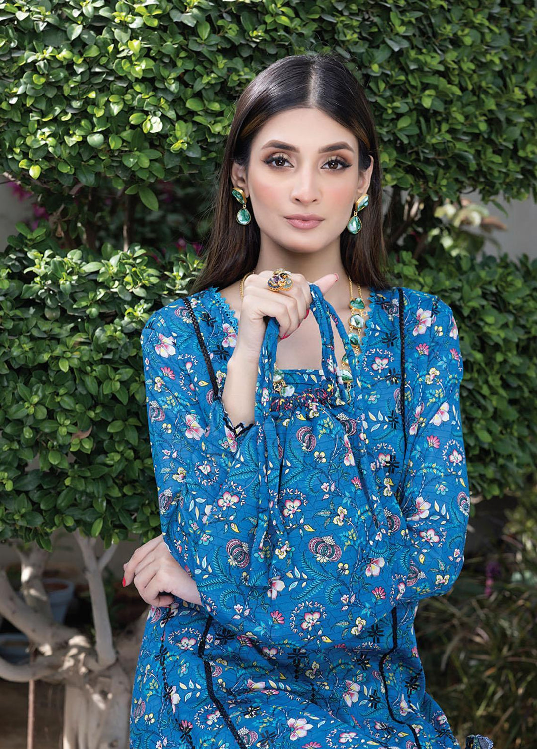 Salina By Regalia Textiles Embroidered Chikankari Lawn Suits Unstitched 3 Piece RGT23-SL2 D-10 - Summer Collection