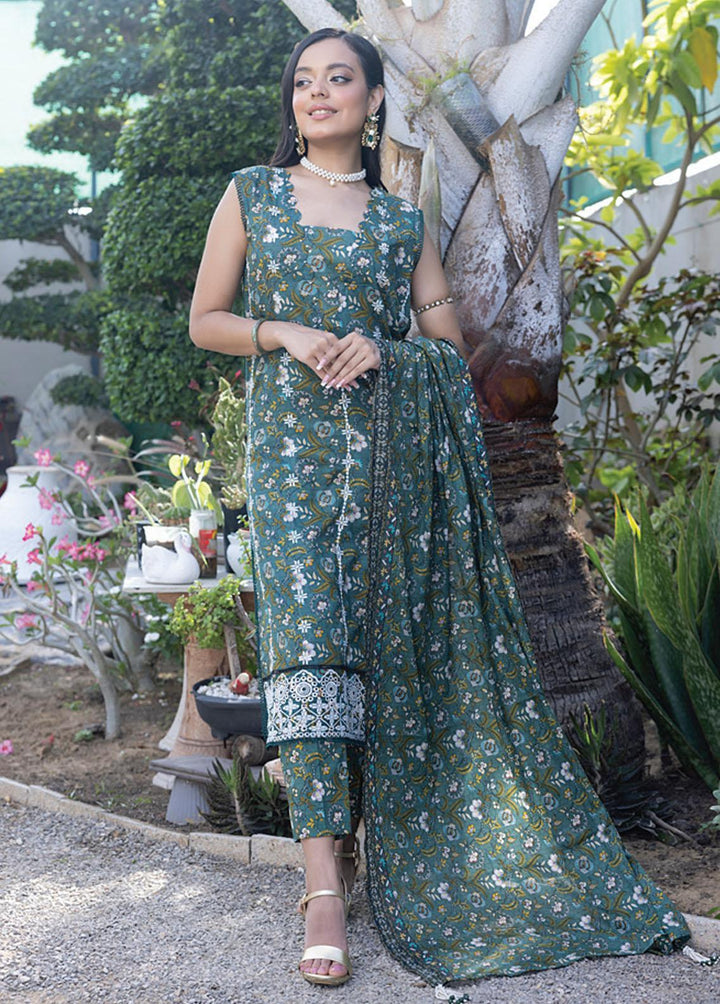 Salina By Regalia Textiles Embroidered Chikankari Lawn Suits Unstitched 3 Piece RGT23-SL2 D-11 - Summer Collection