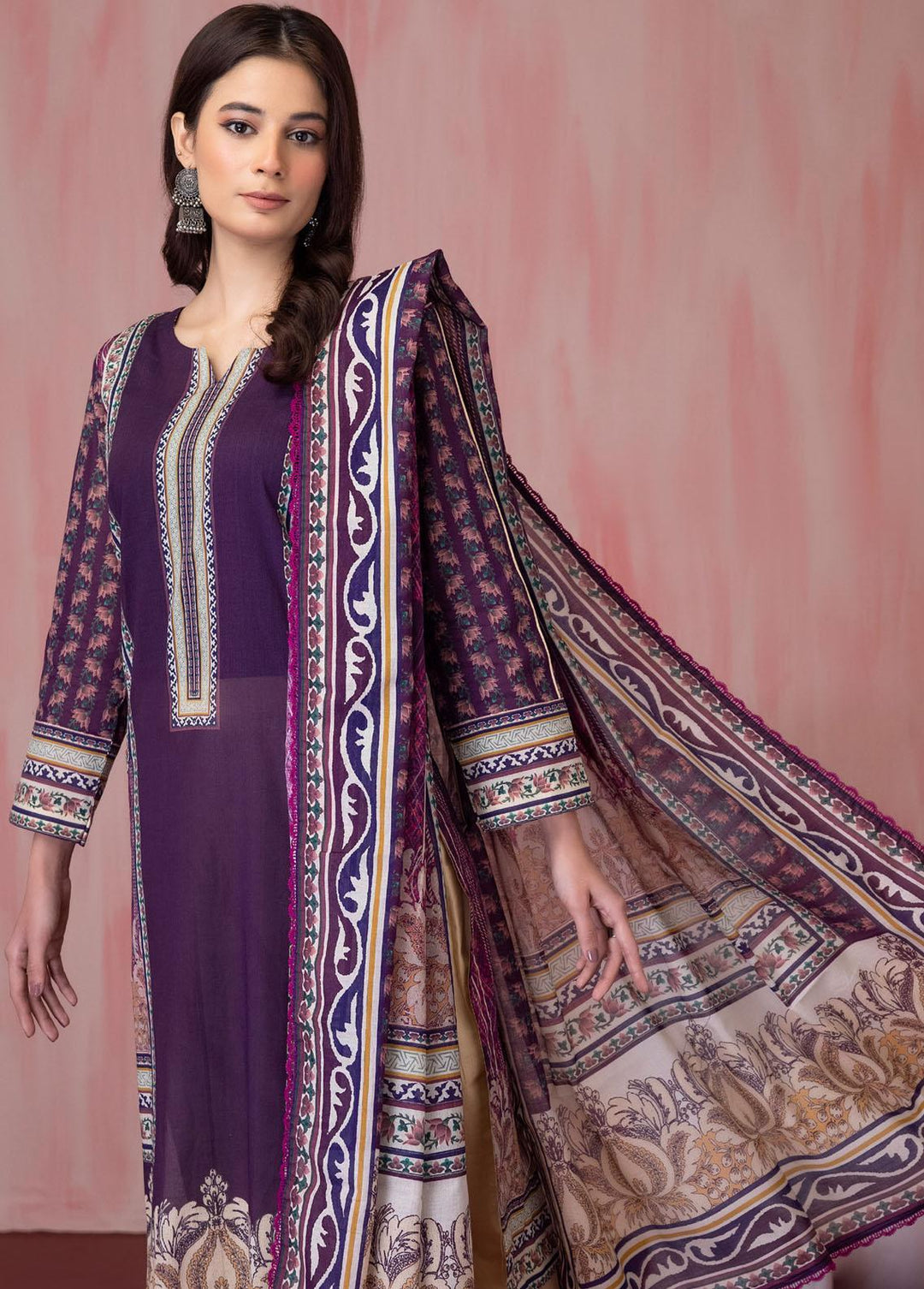 Salina By Regalia Textiles Printed Lawn Suits Unstitched 3 Piece RGT23-S5 11 - Summer Collection
