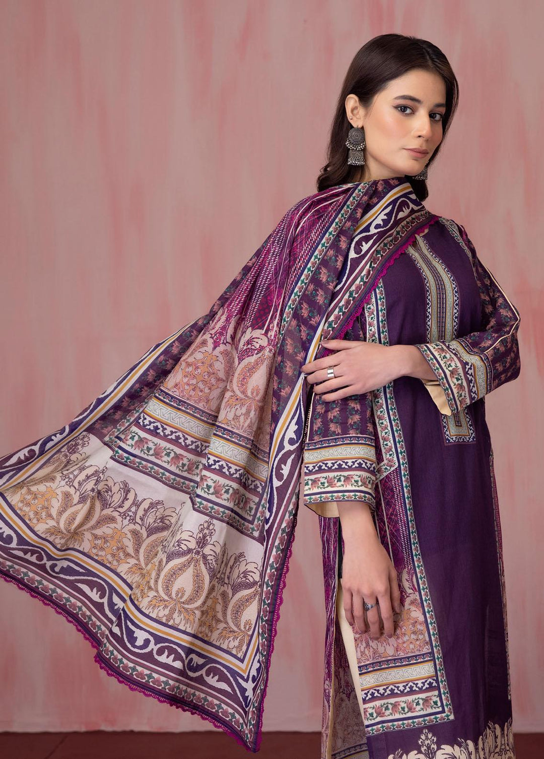 Salina By Regalia Textiles Printed Lawn Suits Unstitched 3 Piece RGT23-S5 11 - Summer Collection