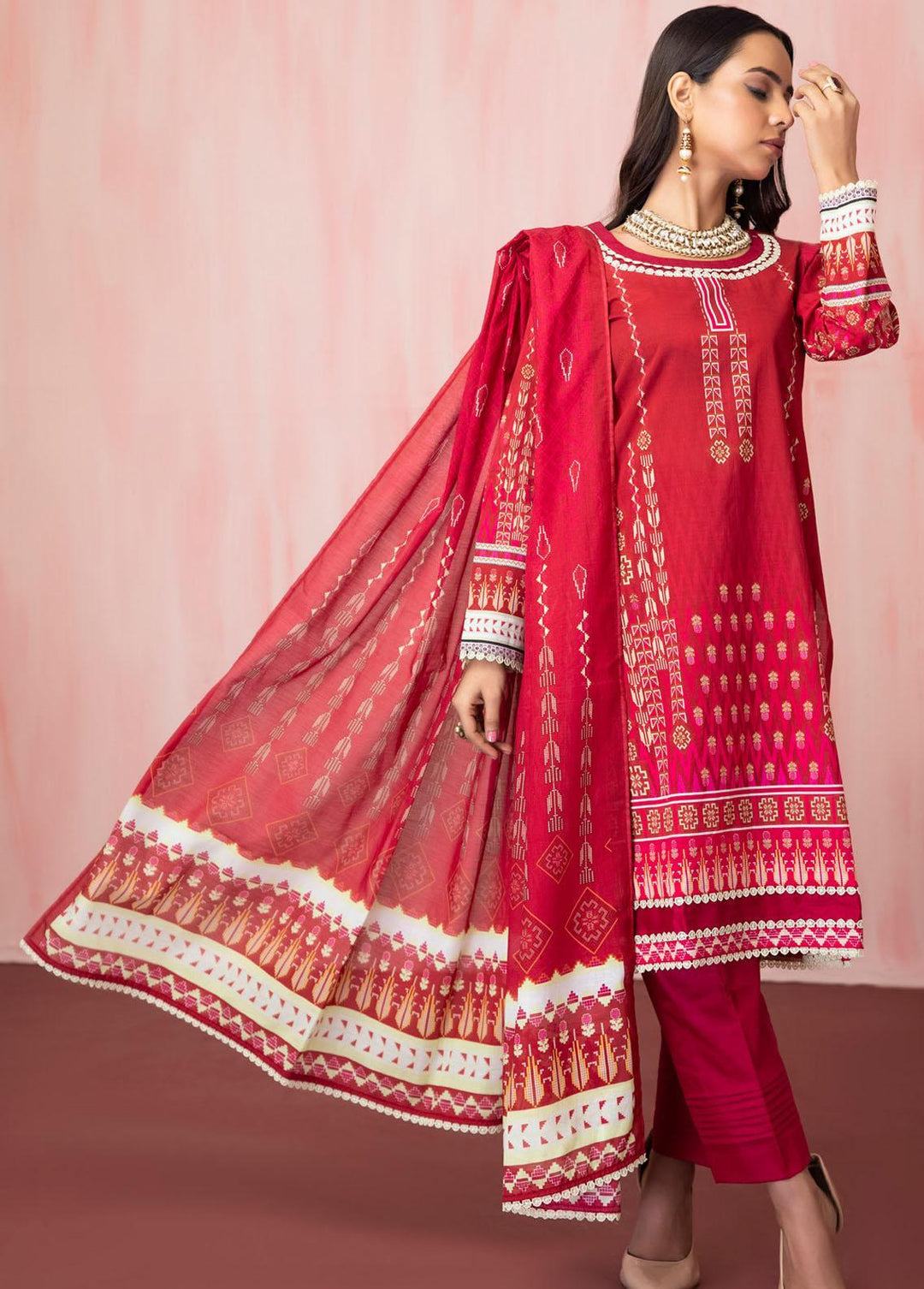 Salina By Regalia Textiles Printed Lawn Suits Unstitched 3 Piece RGT23-S5 13 - Summer Collection