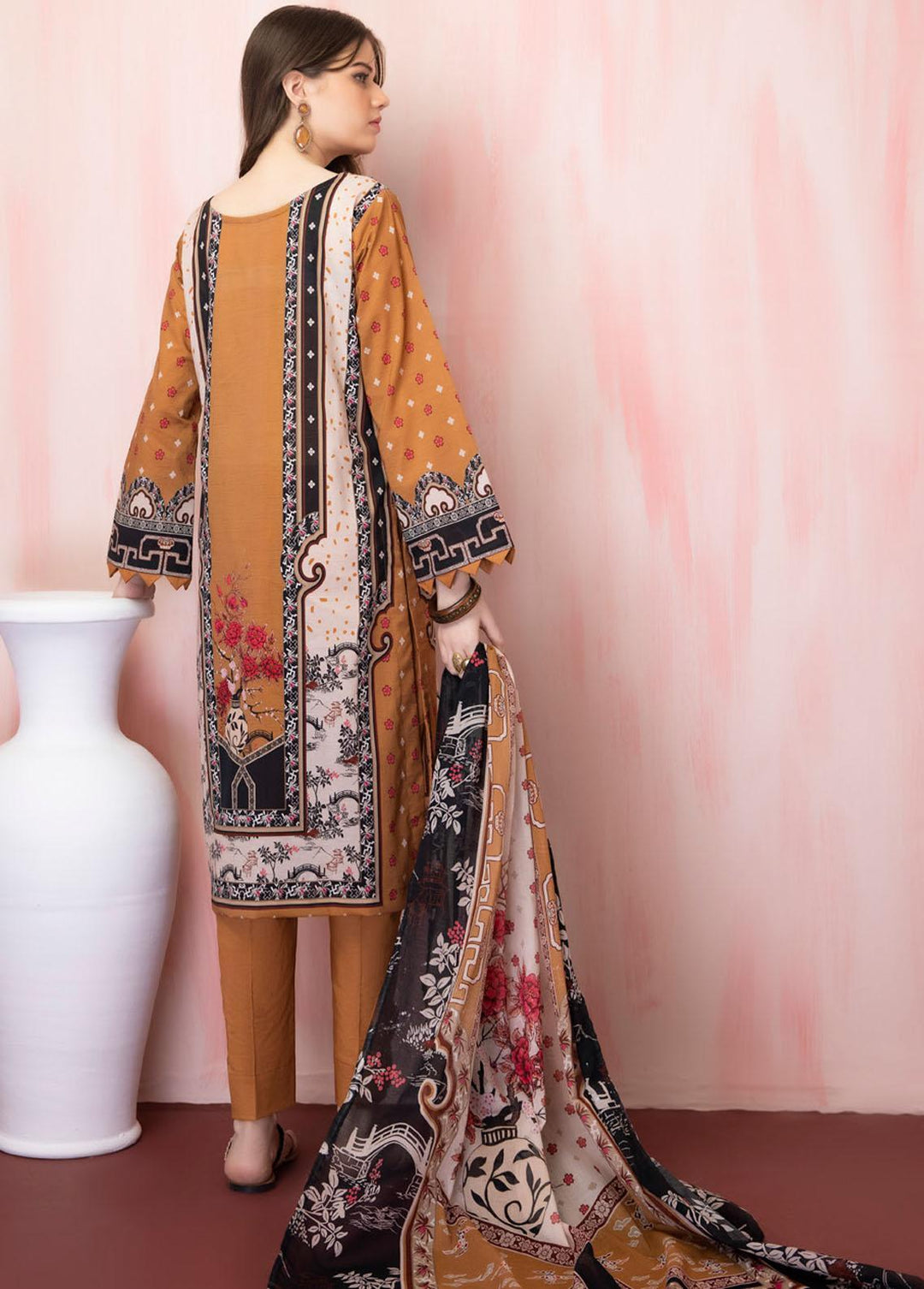 Salina By Regalia Textiles Printed Lawn Suits Unstitched 3 Piece RGT23-S5 08 - Summer Collection