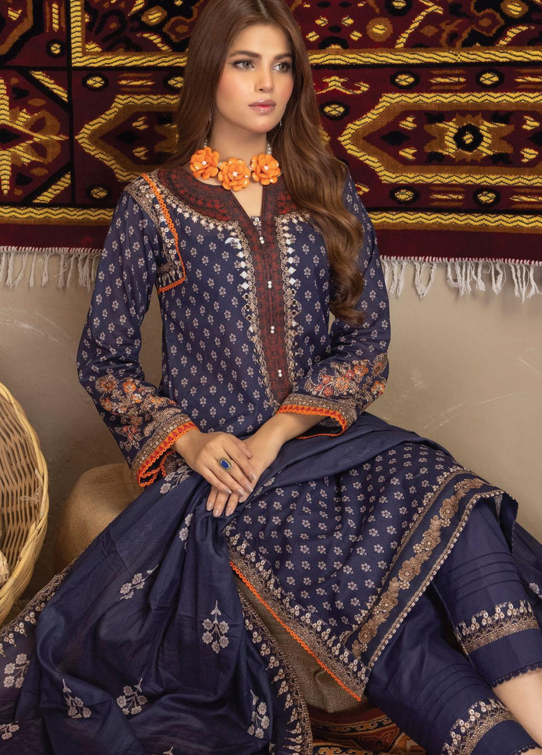 Salina By Regalia Textiles Printed Lawn Suits Unstitched 3 Piece RGT23SP D-08 - Summer Collection