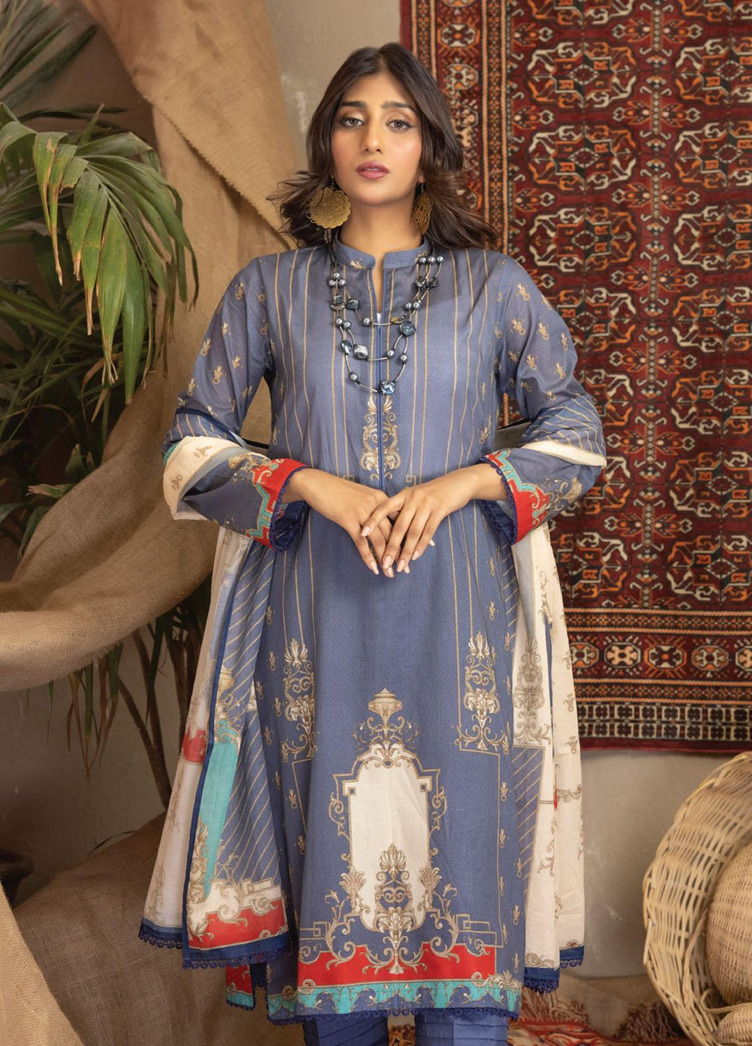 Salina By Regalia Textiles Printed Lawn Suits Unstitched 3 Piece RGT23SP D-09 - Summer Collection