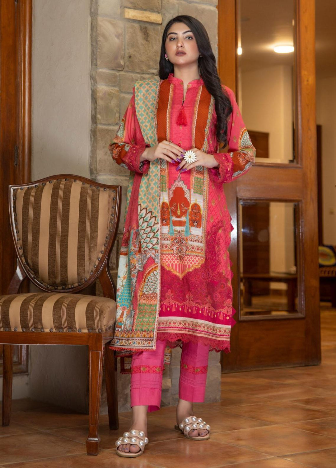 Salina By Regalia Textiles Printed Lawn Suits Unstitched 3 Piece RGT23SP D-15 - Summer Collection