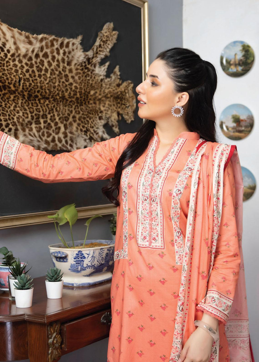 Salina By Regalia Textiles Printed Lawn Suits Unstitched 3 Piece RGT23-S14 02 - Summer Collection