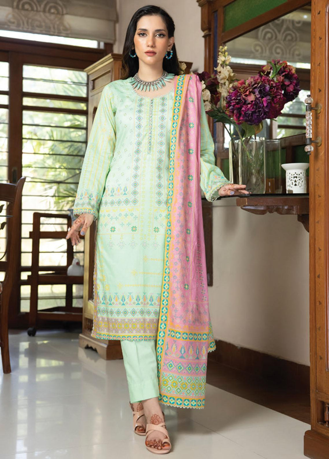 Salina By Regalia Textiles Printed Lawn Suits Unstitched 3 Piece RGT23-S14 03 - Summer Collection