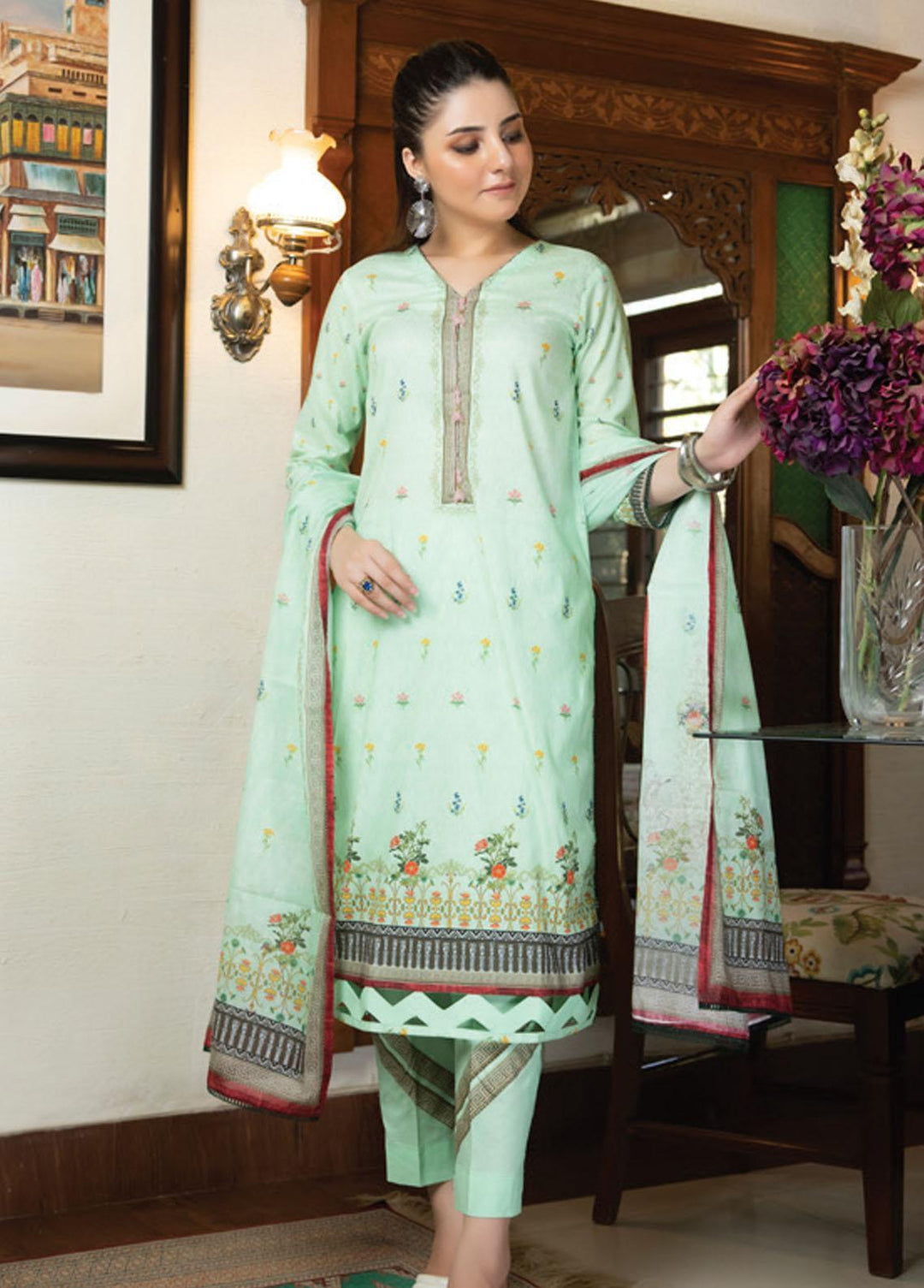 Salina By Regalia Textiles Printed Lawn Suits Unstitched 3 Piece RGT23-S14 05 - Summer Collection