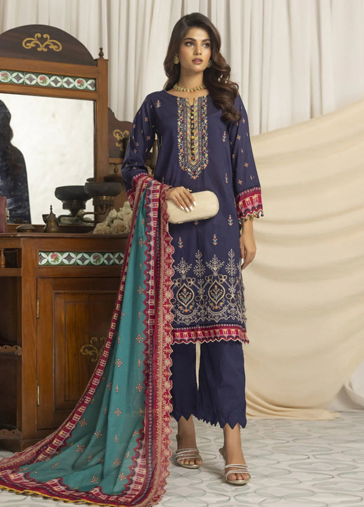 Salina by Regalia Textiles Printed Lawn Suit Pret 3 Piece RGT25LC D-02 - Summer Collection