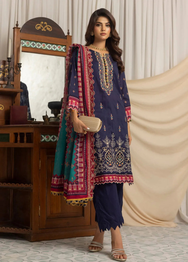 Salina by Regalia Textiles Printed Lawn Suit Pret 3 Piece RGT25LC D-02 - Summer Collection