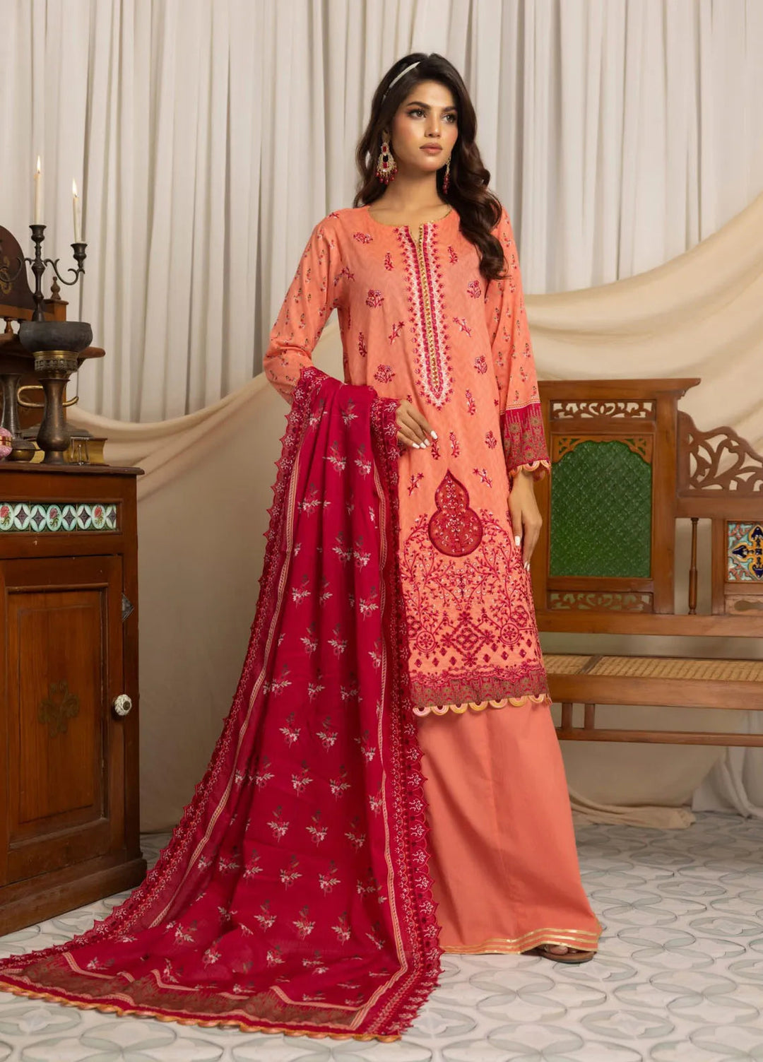 Salina by Regalia Textiles Printed Lawn Suit Pret 3 Piece RGT25LC D-07 - Summer Collection