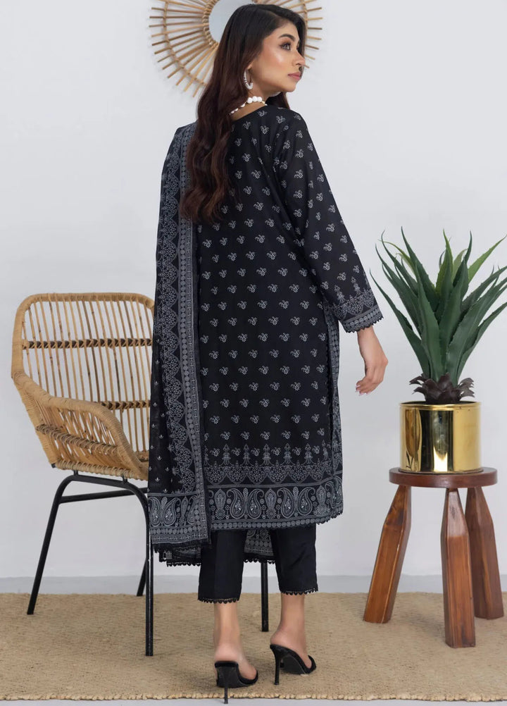 Salina by Regalia Textiles Printed Lawn Suit Unstitched 3 Piece RGT24BW3 D-01 - Summer Collection