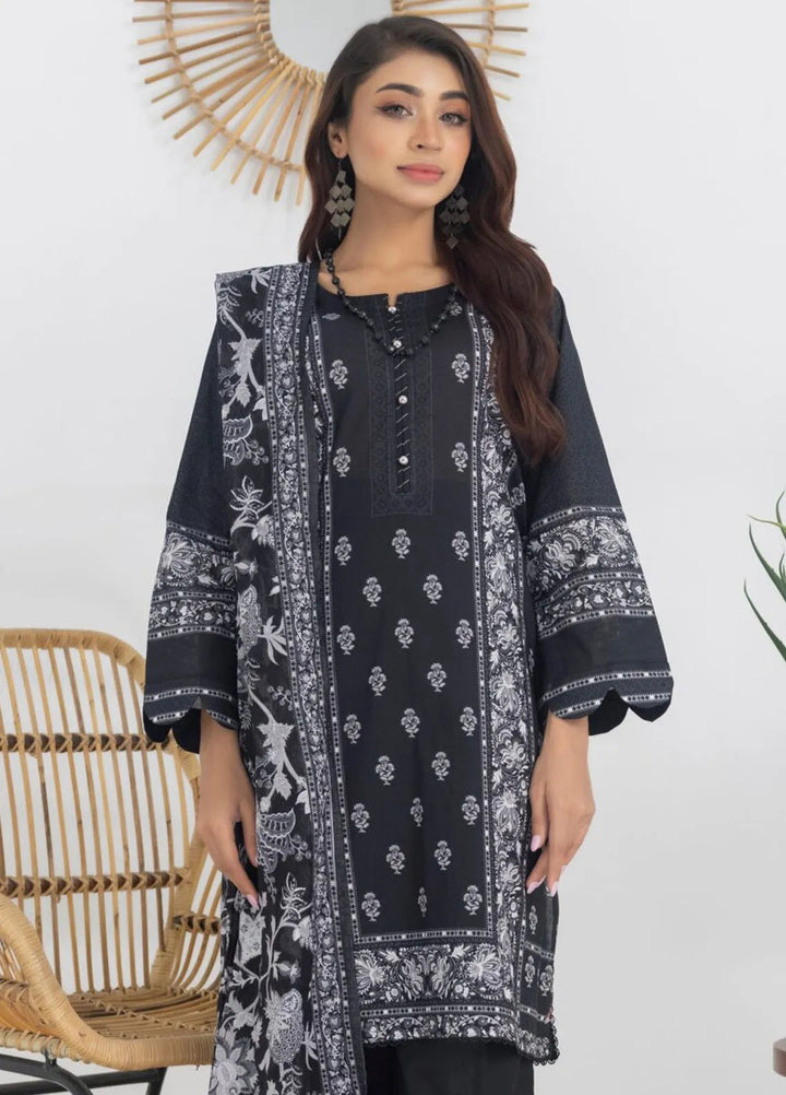 Salina by Regalia Textiles Printed Lawn Suit Unstitched 3 Piece RGT24BW3 D-06 - Summer Collection