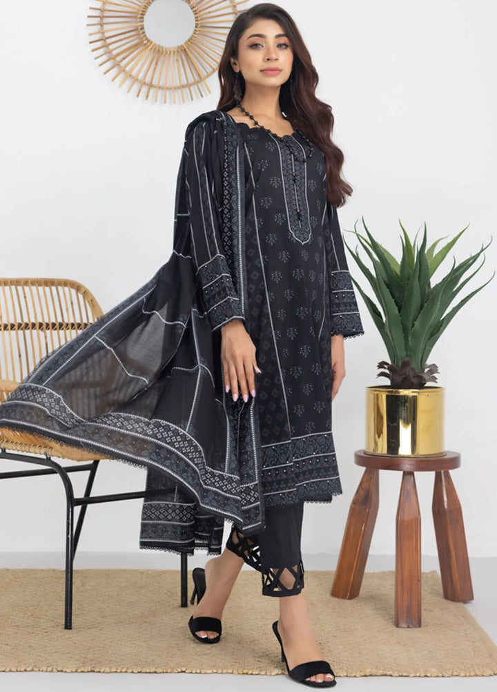 Salina by Regalia Textiles Printed Lawn Suit Unstitched 3 Piece RGT24BW3 D-08 - Summer Collection