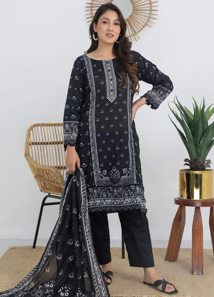 Salina by Regalia Textiles Printed Lawn Suit Unstitched 3 Piece RGT24BW3 D-09 - Summer Collection