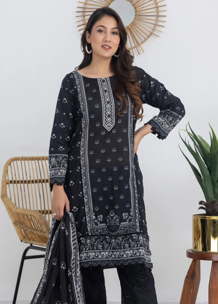 Salina by Regalia Textiles Printed Lawn Suit Unstitched 3 Piece RGT24BW3 D-09 - Summer Collection