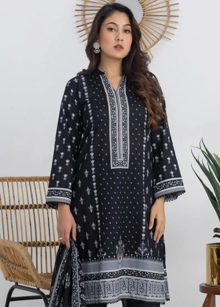 Salina by Regalia Textiles Printed Lawn Suit Unstitched 3 Piece RGT24BW3 D-10 - Summer Collection
