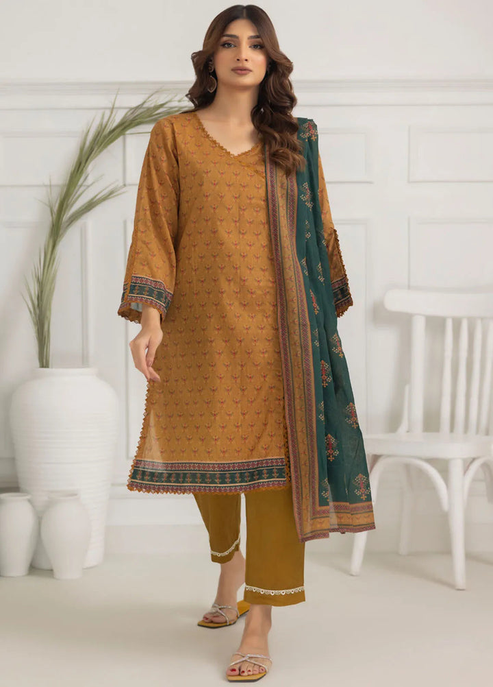 Salina By Regalia Textiles Printed Lawn Suit Unstitched 3 Piece RGT24S21 D-01 - Summer Collection