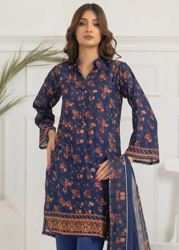 Salina By Regalia Textiles Printed Lawn Suit Unstitched 3 Piece RGT24S21 D-02 - Summer Collection
