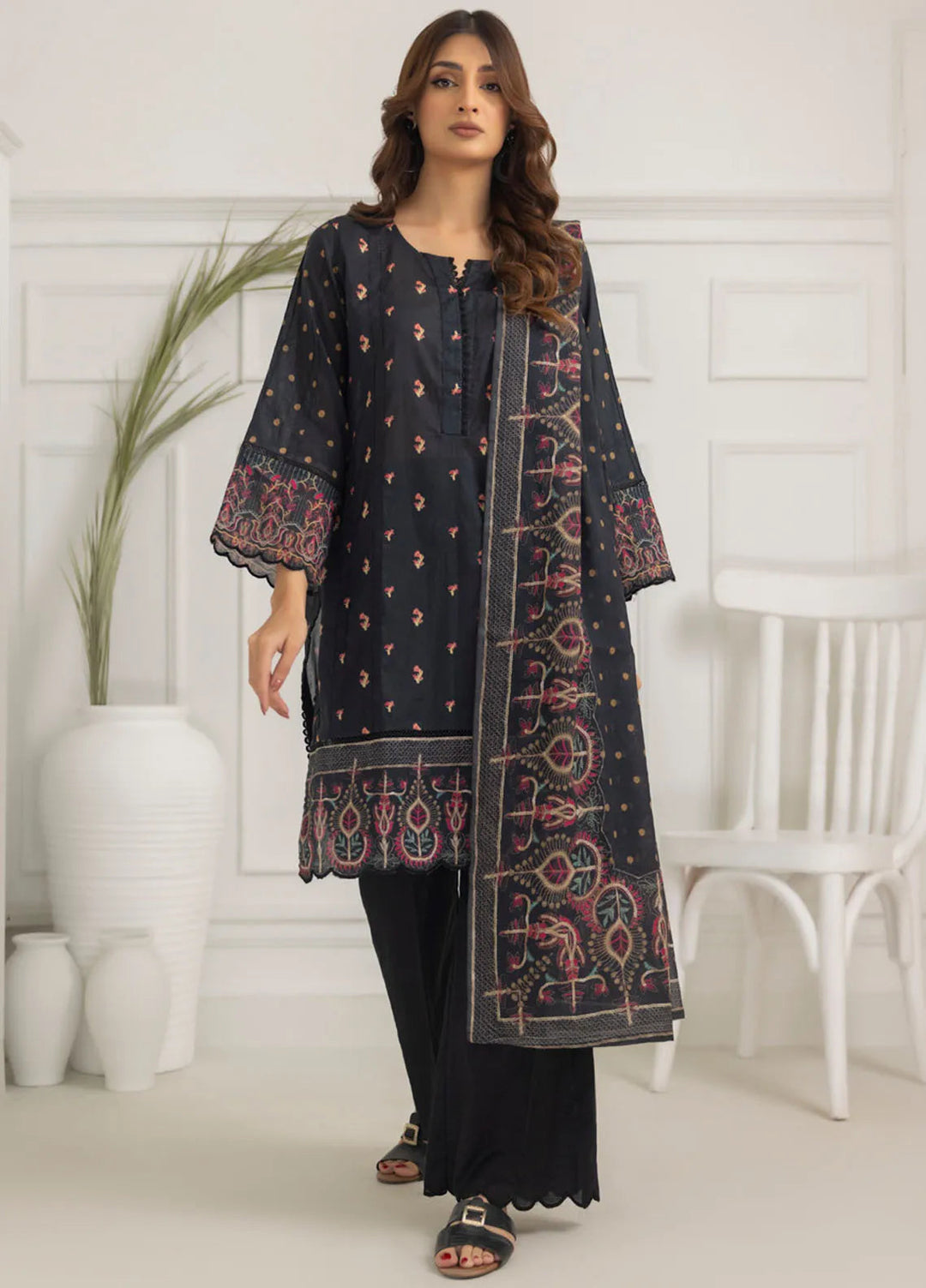 Salina By Regalia Textiles Printed Lawn Suit Unstitched 3 Piece RGT24S21 D-04 - Summer Collection