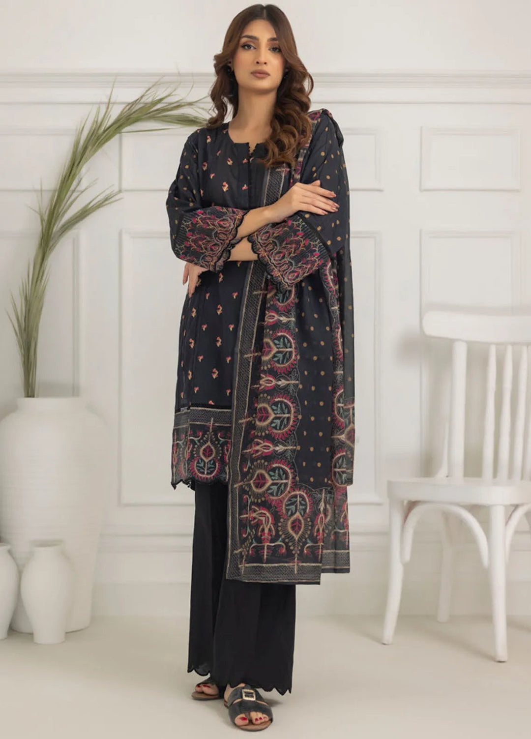Salina By Regalia Textiles Printed Lawn Suit Unstitched 3 Piece RGT24S21 D-04 - Summer Collection
