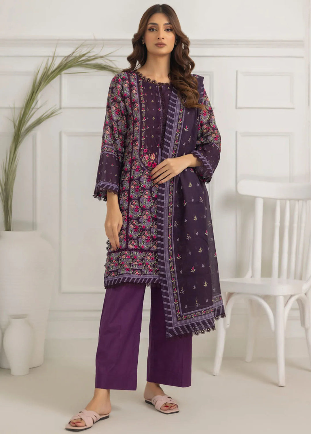Salina By Regalia Textiles Printed Lawn Suit Unstitched 3 Piece RGT24S21 D-06 - Summer Collection