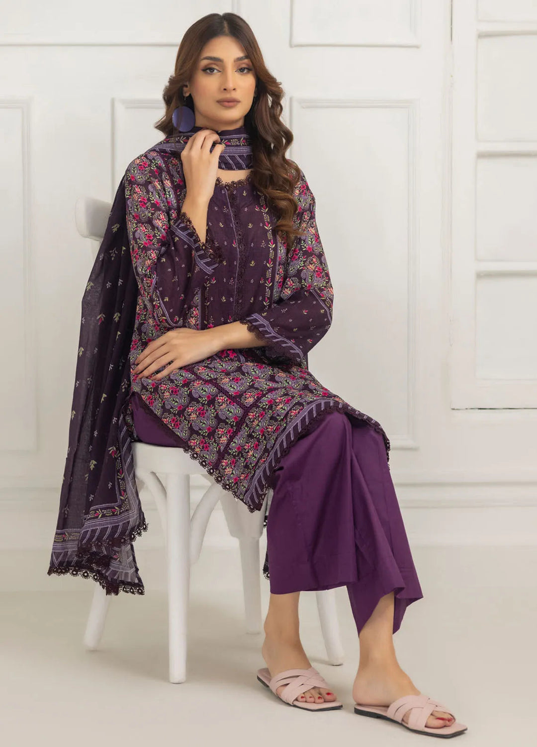 Salina By Regalia Textiles Printed Lawn Suit Unstitched 3 Piece RGT24S21 D-06 - Summer Collection
