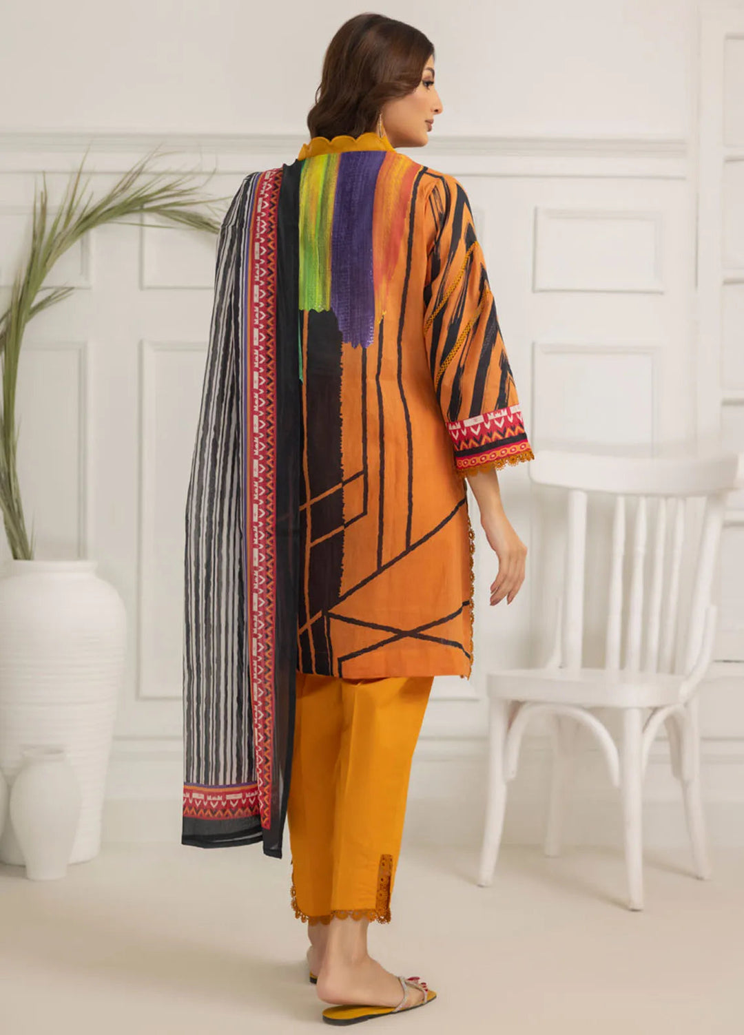 Salina By Regalia Textiles Printed Lawn Suit Unstitched 3 Piece RGT24S21 D-08 - Summer Collection