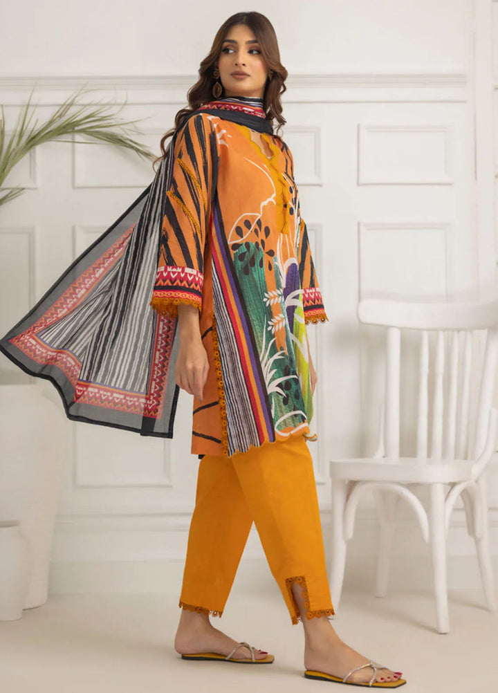 Salina By Regalia Textiles Printed Lawn Suit Unstitched 3 Piece RGT24S21 D-08 - Summer Collection