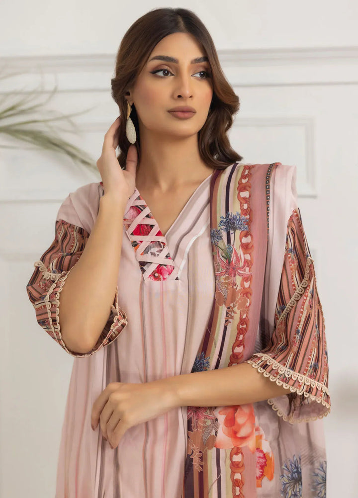 Salina By Regalia Textiles Printed Lawn Suit Unstitched 3 Piece RGT24S21 D-10 - Summer Collection