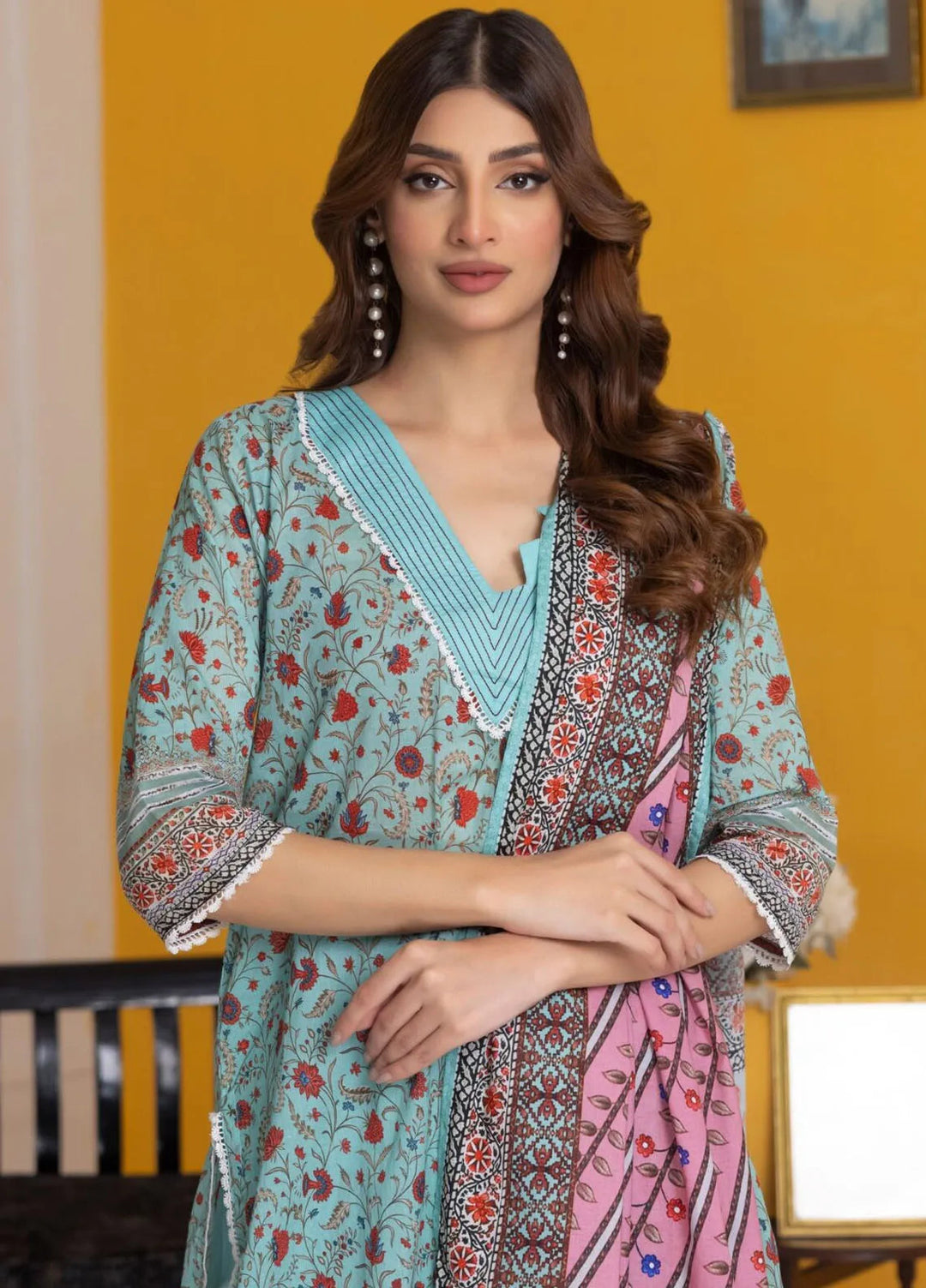 Salina By Regalia Textiles Printed Lawn Suit Unstitched 3 Piece RGT24S25 S25-1 - Summer Collection
