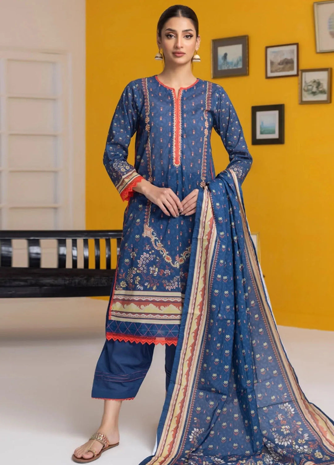 Salina By Regalia Textiles Printed Lawn Suit Unstitched 3 Piece RGT24S25 S25-10 - Summer Collection