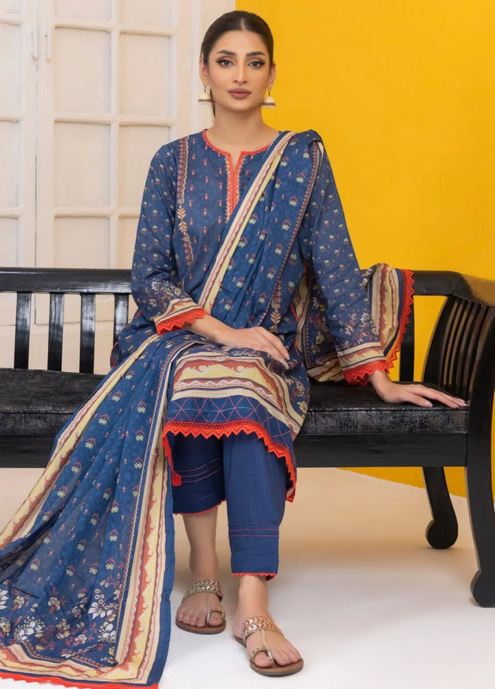 Salina By Regalia Textiles Printed Lawn Suit Unstitched 3 Piece RGT24S25 S25-10 - Summer Collection