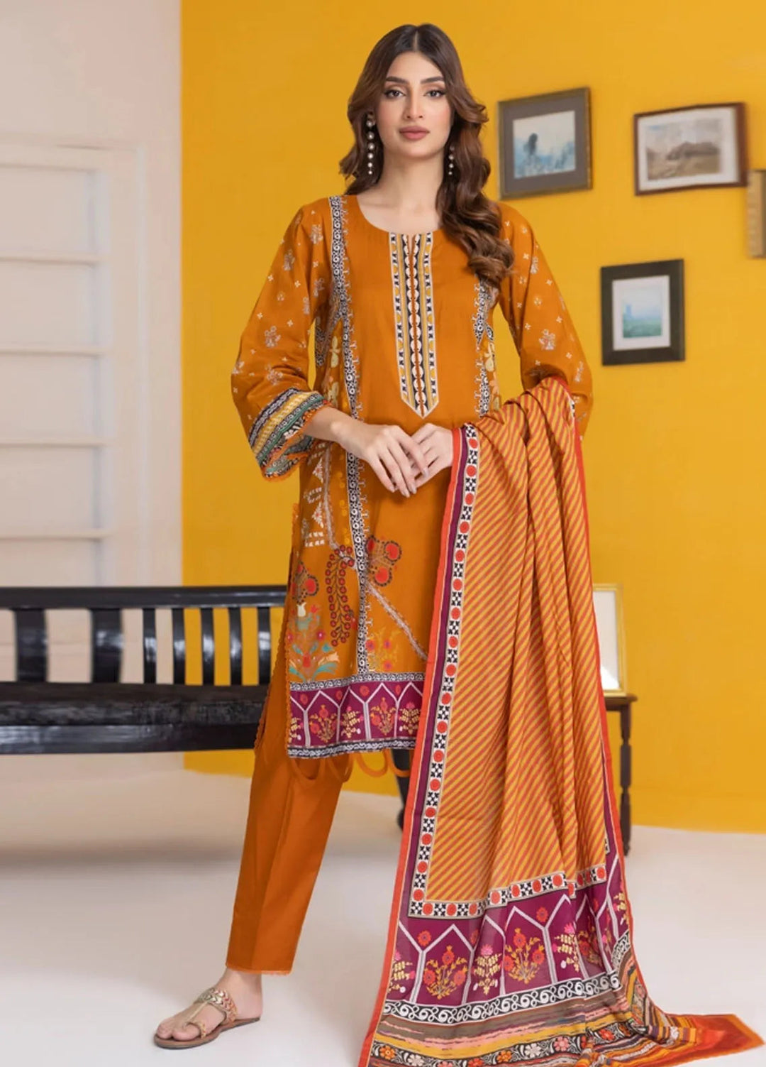 Salina By Regalia Textiles Printed Lawn Suit Unstitched 3 Piece RGT24S25 S25-2 - Summer Collection