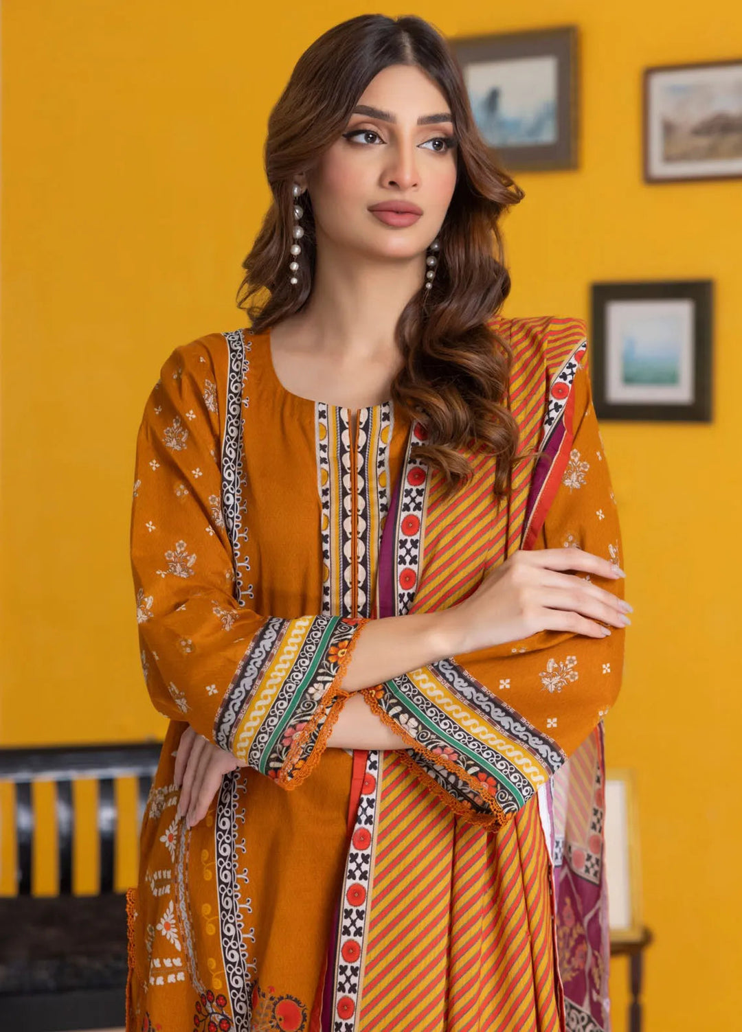 Salina By Regalia Textiles Printed Lawn Suit Unstitched 3 Piece RGT24S25 S25-2 - Summer Collection