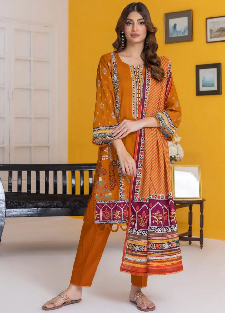 Salina By Regalia Textiles Printed Lawn Suit Unstitched 3 Piece RGT24S25 S25-2 - Summer Collection
