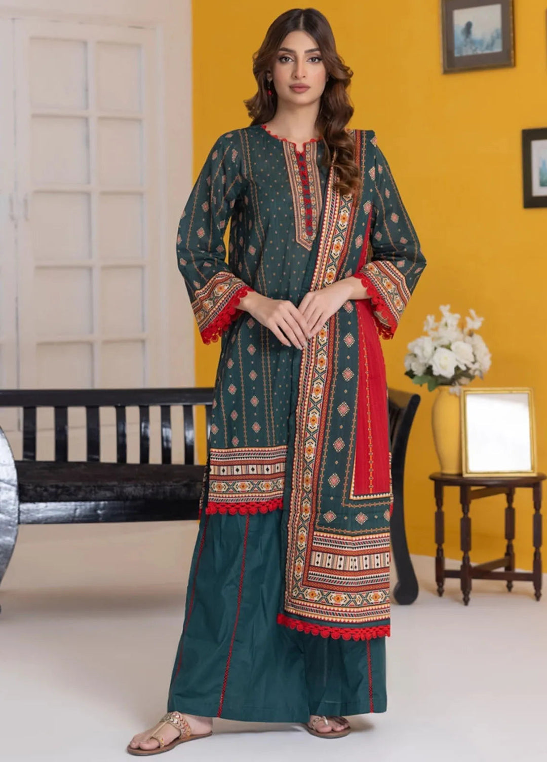 Salina By Regalia Textiles Printed Lawn Suit Unstitched 3 Piece RGT24S25 S25-3 - Summer Collection