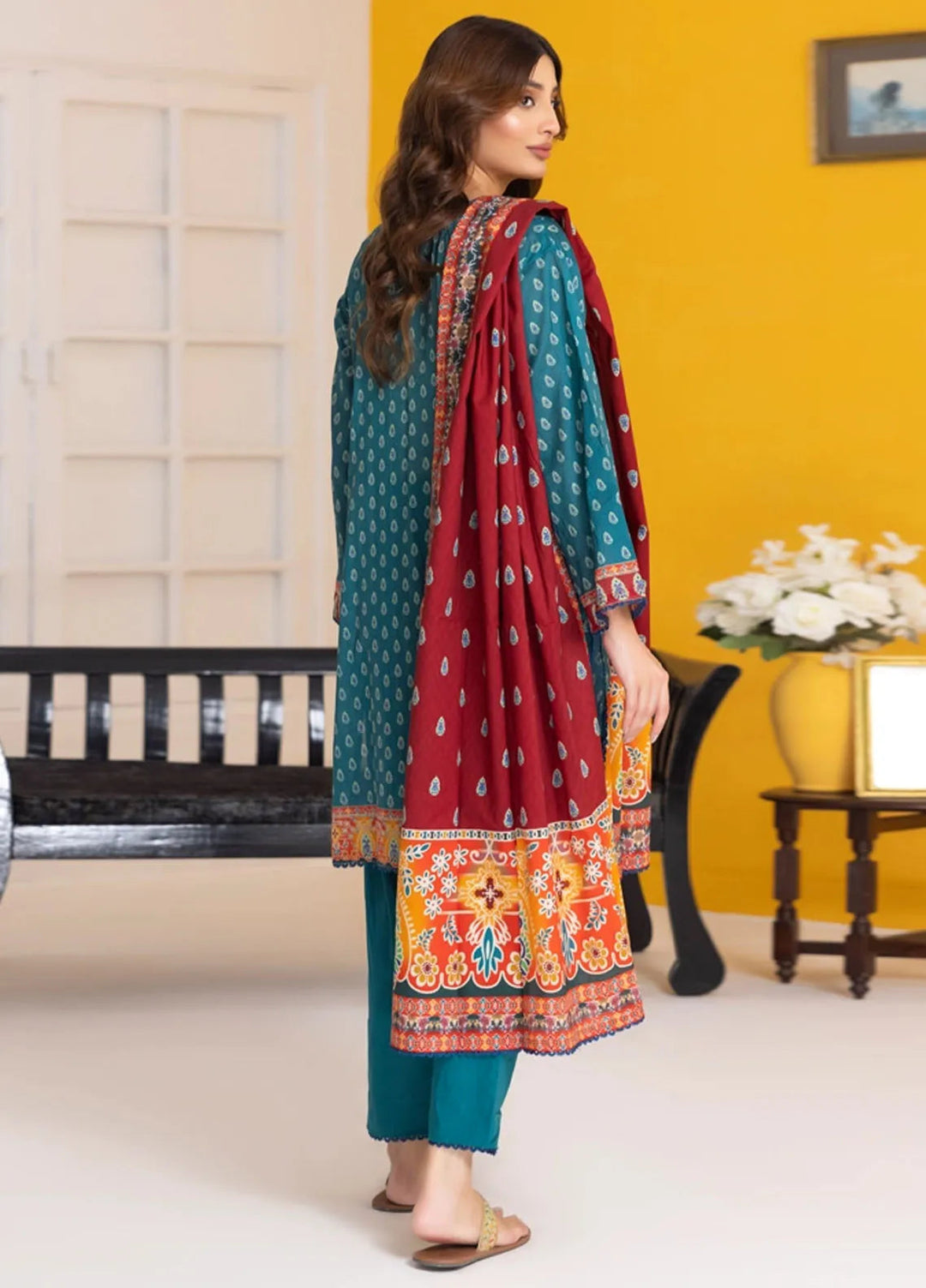 Salina By Regalia Textiles Printed Lawn Suit Unstitched 3 Piece RGT24S25 S25-4 - Summer Collection
