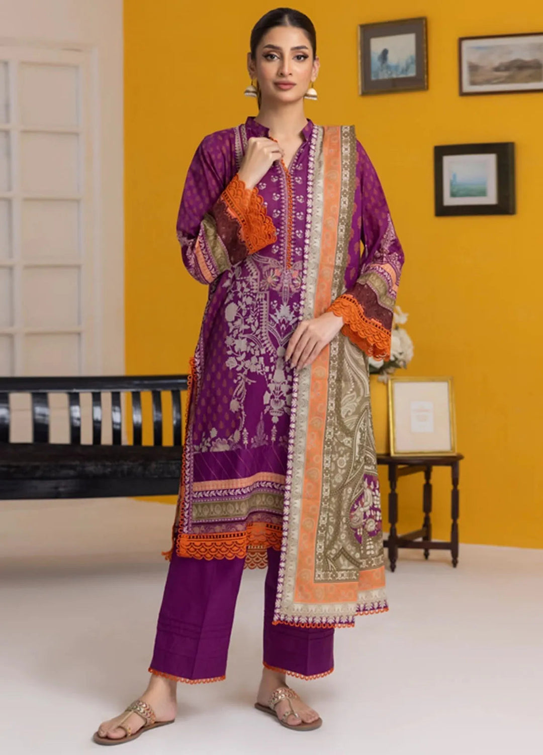 Salina By Regalia Textiles Printed Lawn Suit Unstitched 3 Piece RGT24S25 S25-9 - Summer Collection