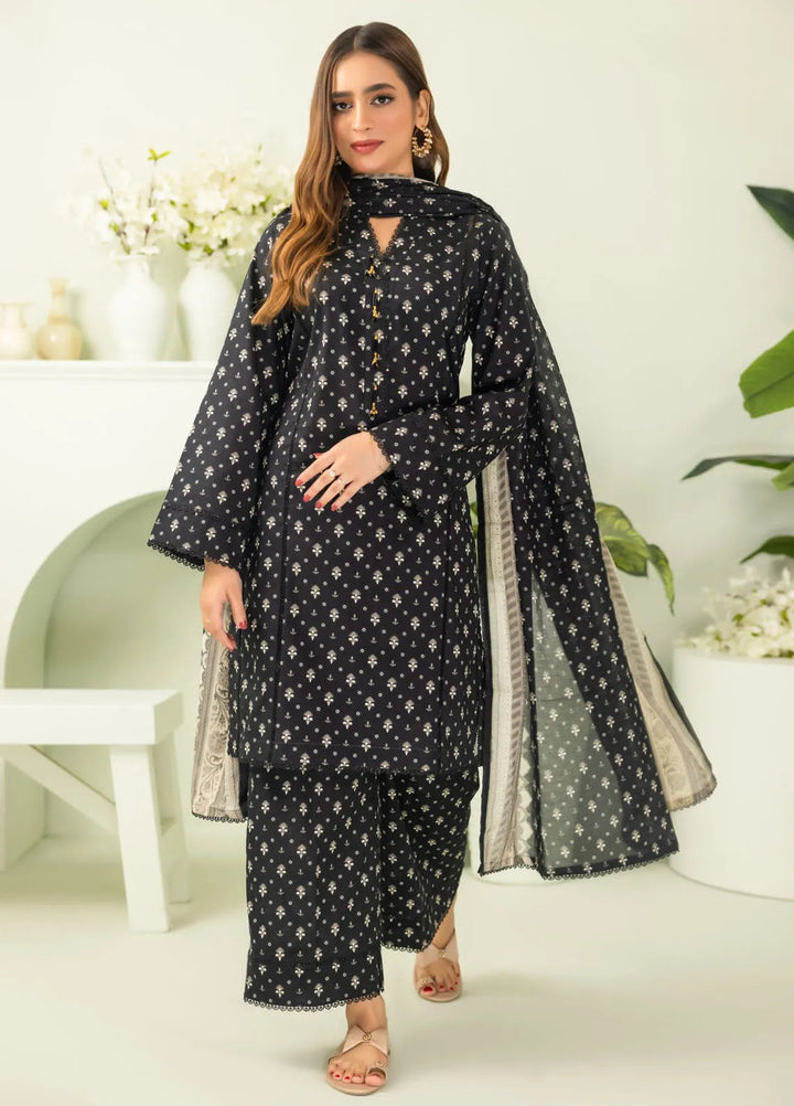 Salina By Regalia Textiles Printed Lawn Suits Unstitched 3 Piece RGT24BW D-07 - Summer Collection