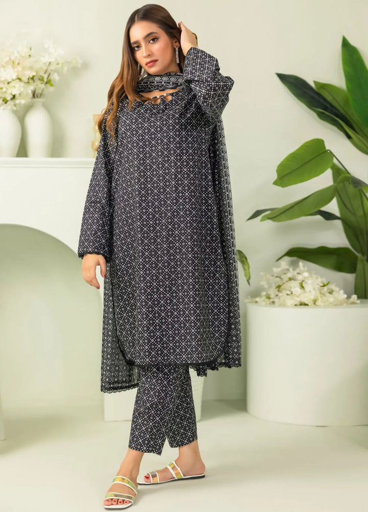 Salina By Regalia Textiles Printed Lawn Suits Unstitched 3 Piece RGT24BW D-09 - Summer Collection