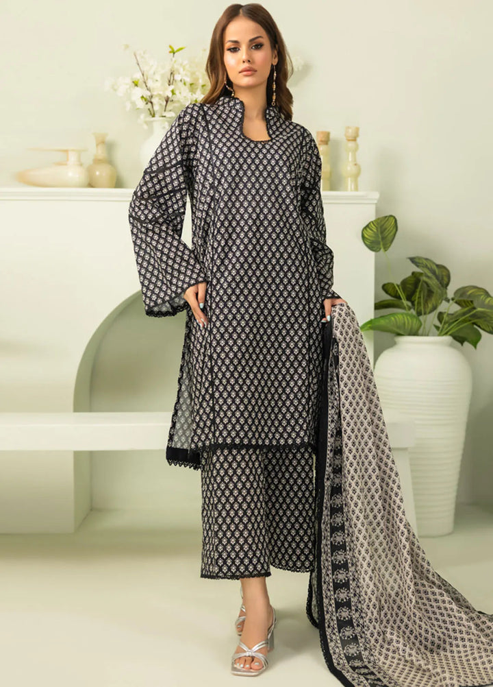 Salina By Regalia Textiles Printed Lawn Suits Unstitched 3 Piece RGT24BW D-10 - Summer Collection