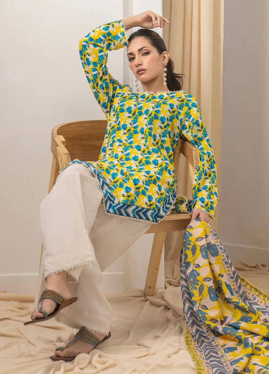 Salina By Regalia Textiles Printed Lawn Suits Unstitched 3 Piece RGT24ST TK-1 - Summer Collection