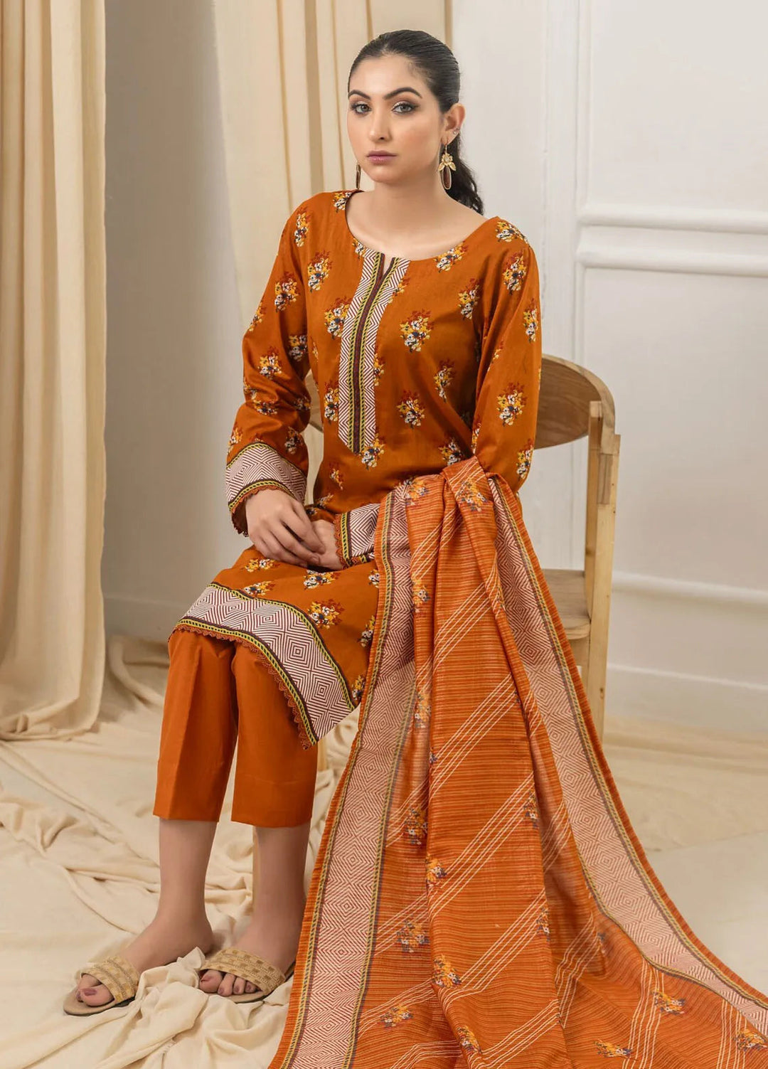 Salina By Regalia Textiles Printed Lawn Suits Unstitched 3 Piece RGT24ST TK-3 - Summer Collection