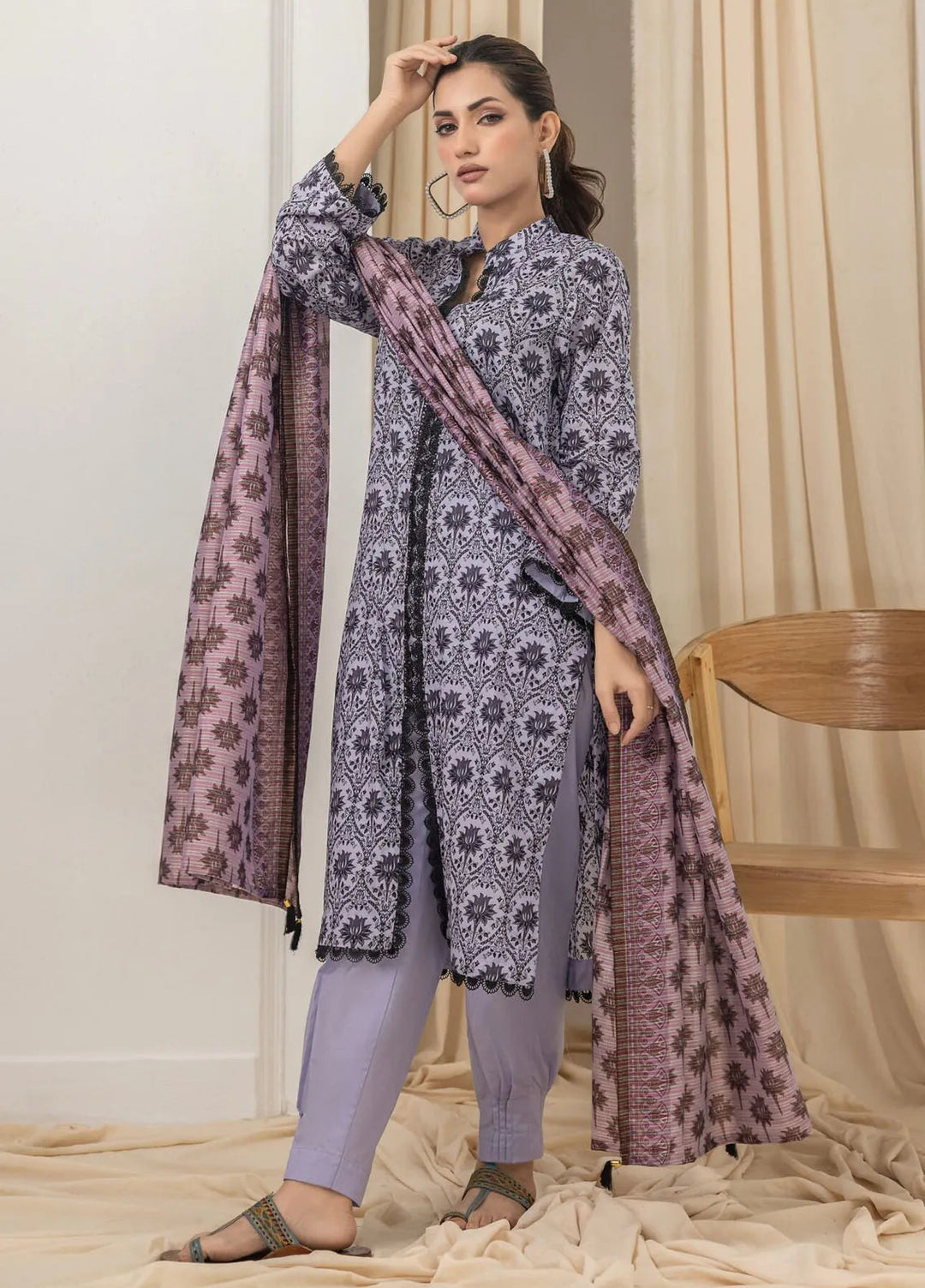Salina By Regalia Textiles Printed Lawn Suits Unstitched 3 Piece RGT24ST TK-6 - Summer Collection
