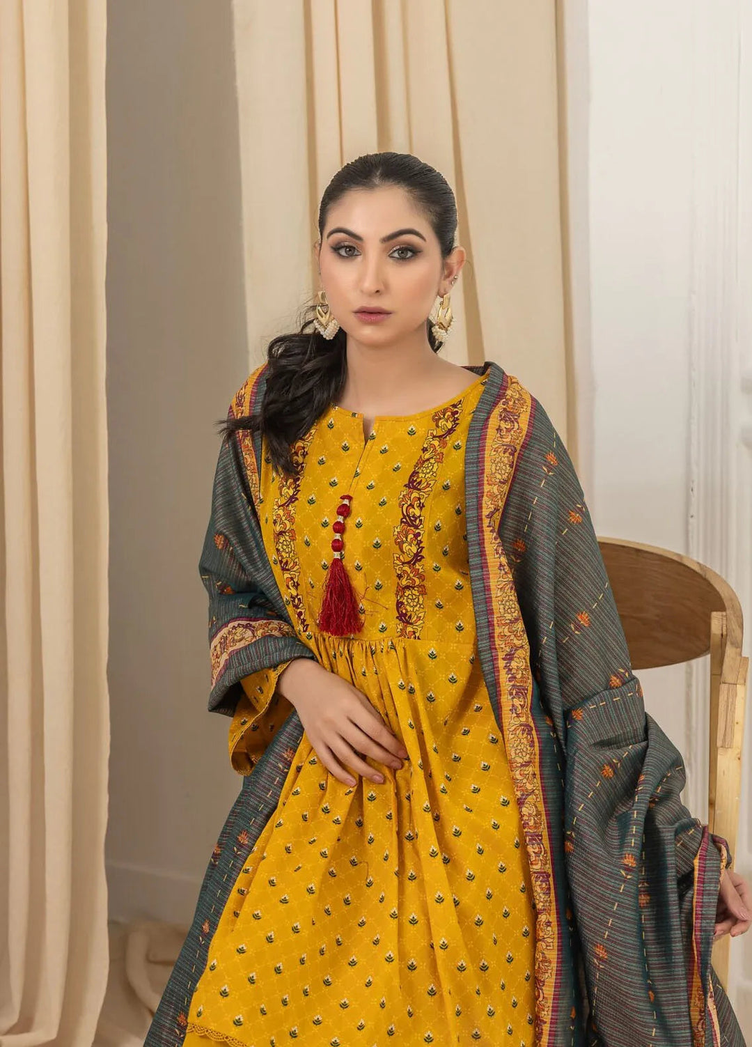 Salina By Regalia Textiles Printed Lawn Suits Unstitched 3 Piece RGT24ST TK-7 - Summer Collection