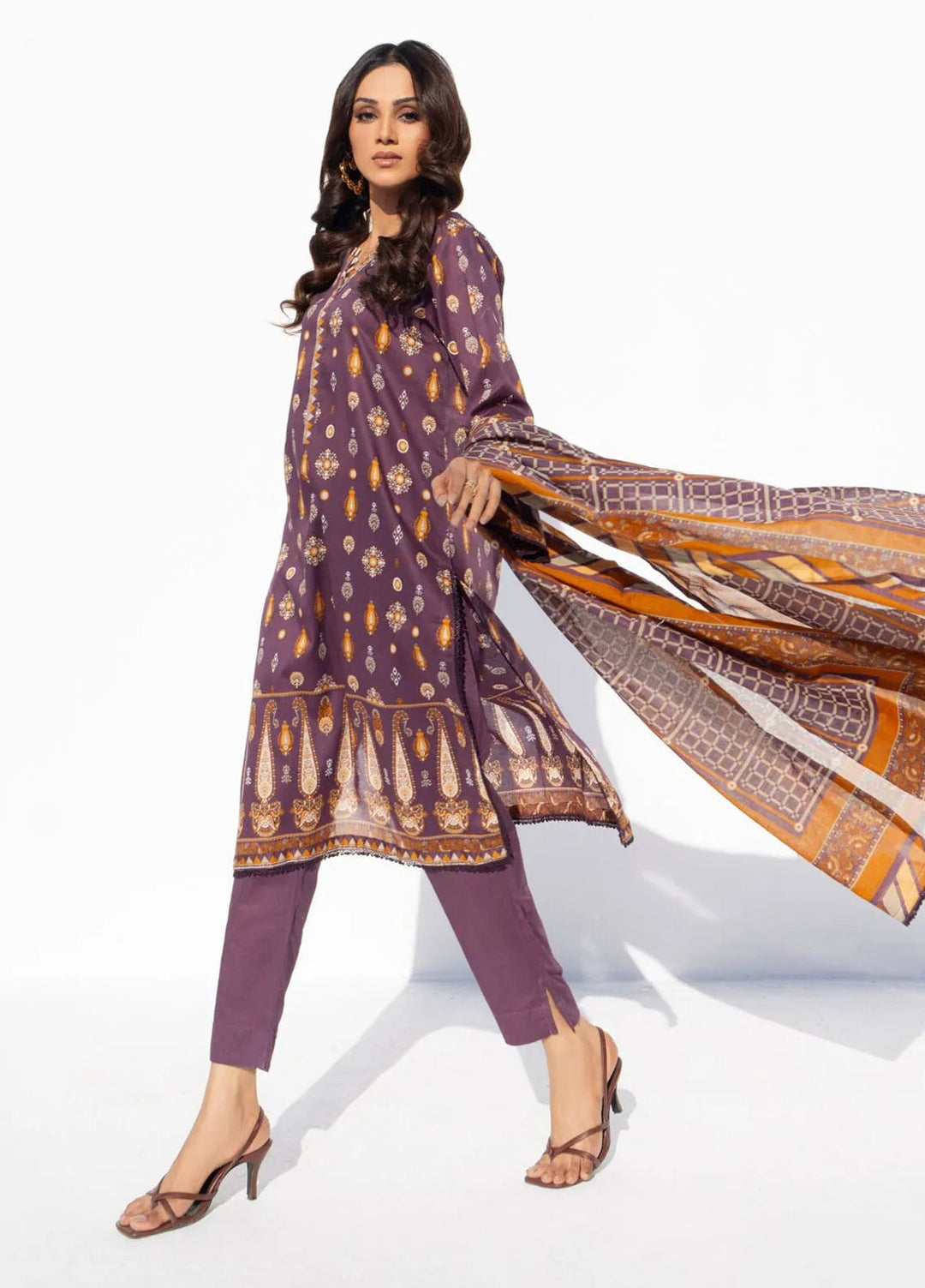 Salina by Regalia Textiles Printed Lawn Suits Unstitched 3 Piece RGT25SP D-01 - Summer Collection